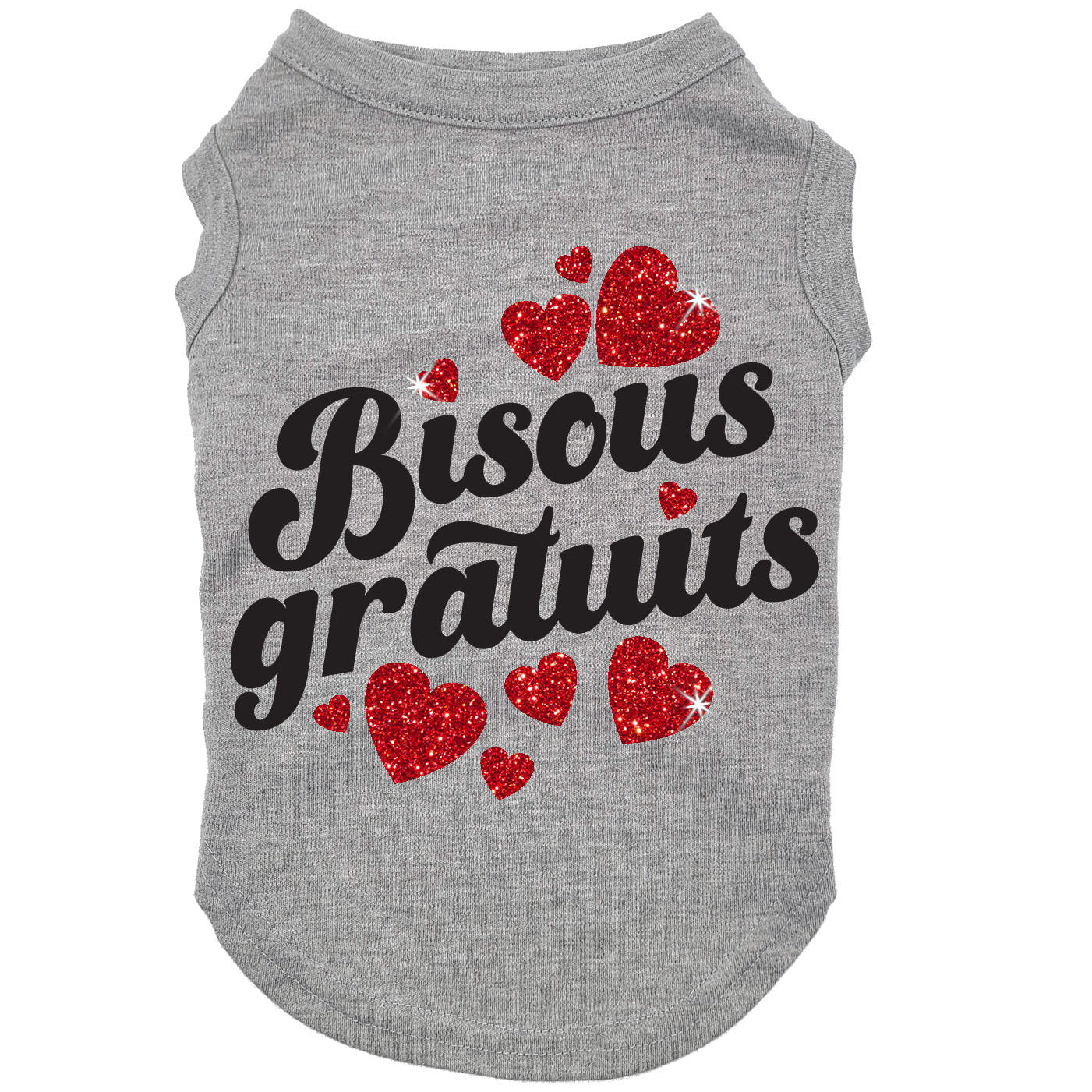 Bisous gratuits, t-shirt pour chien