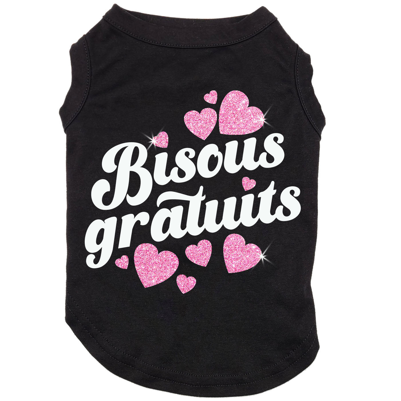 Bisous gratuits, t-shirt pour chien