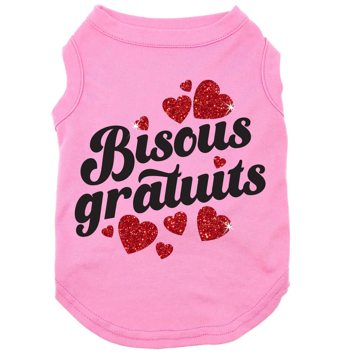 Bisous gratuits, t-shirt pour chien