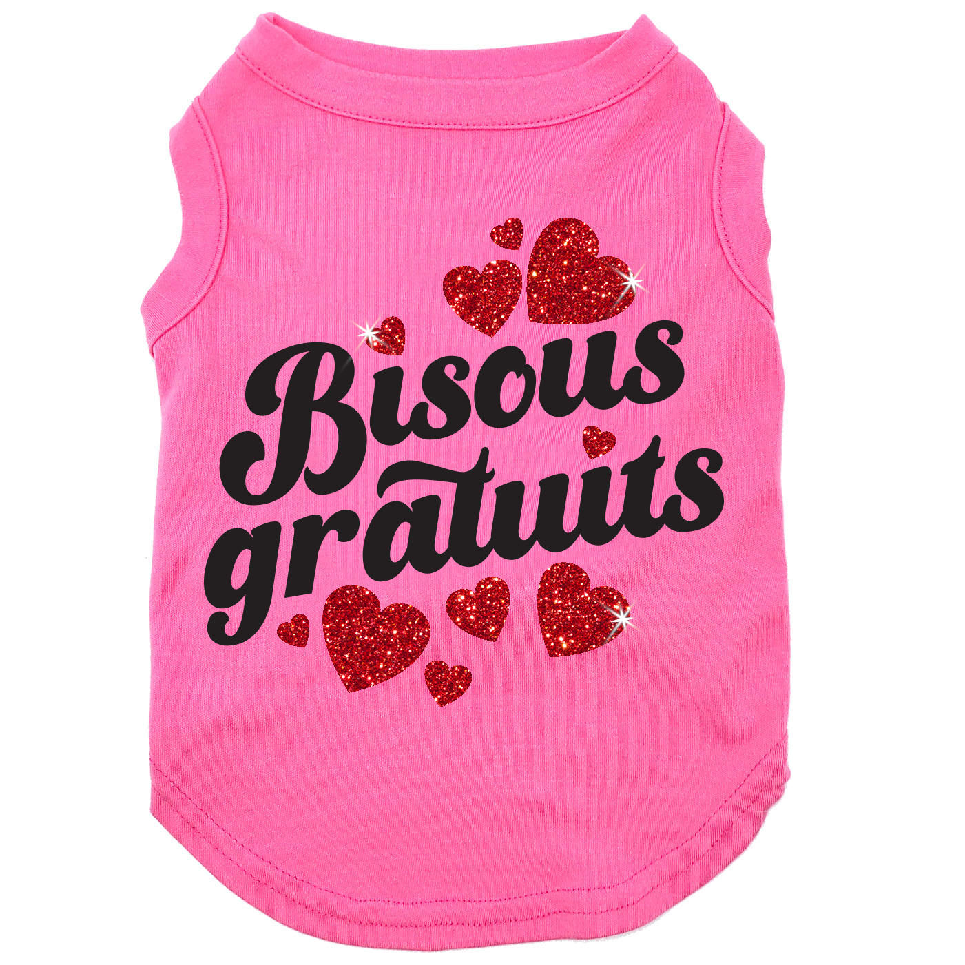 Bisous gratuits, t-shirt pour chien