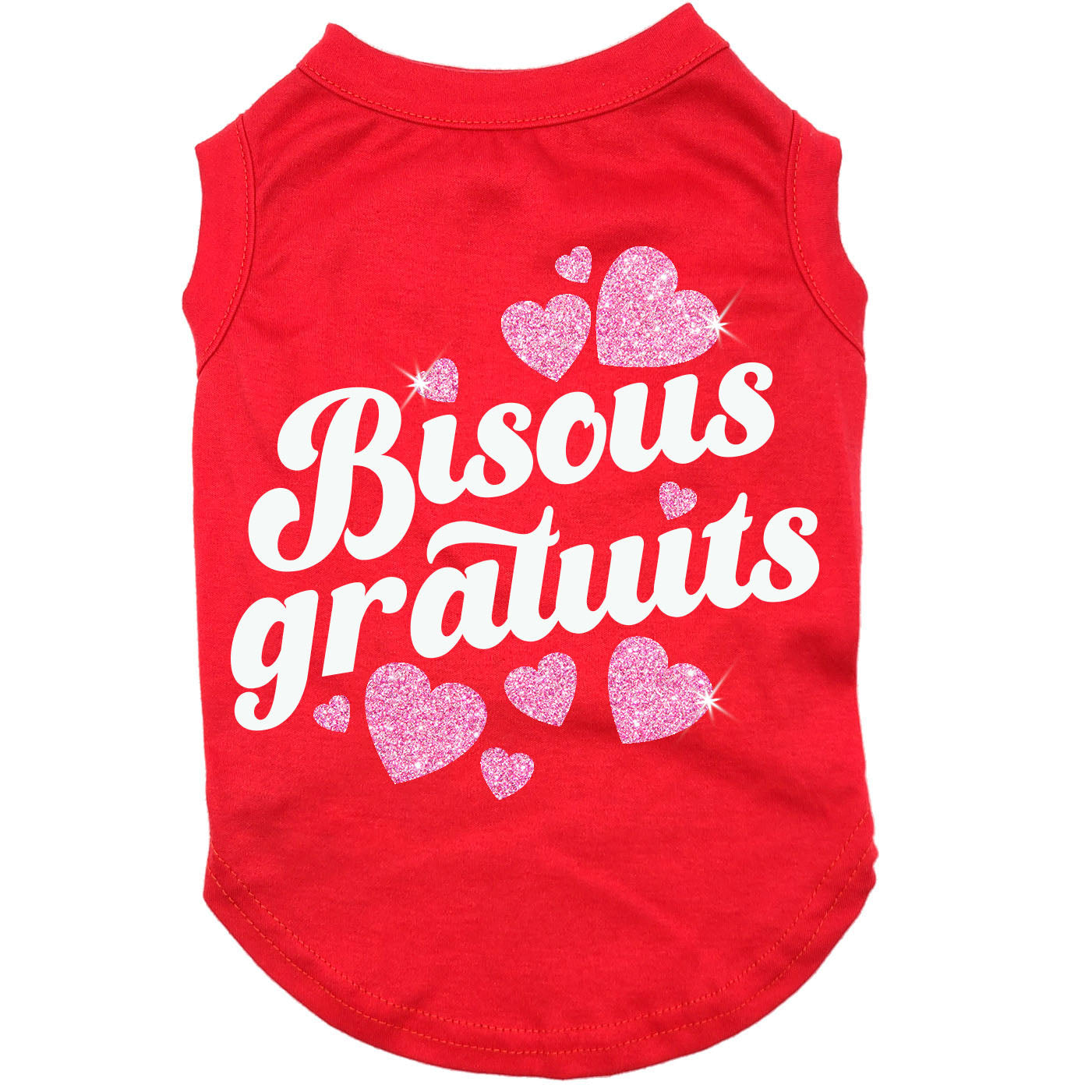 Bisous gratuits, t-shirt pour chien