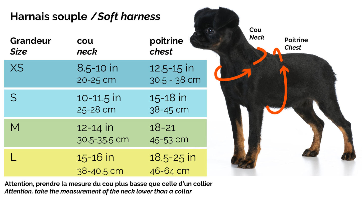 Harnais pour chien en simili cuir