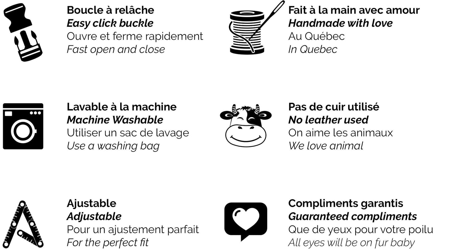Harnais pour chien en simili cuir