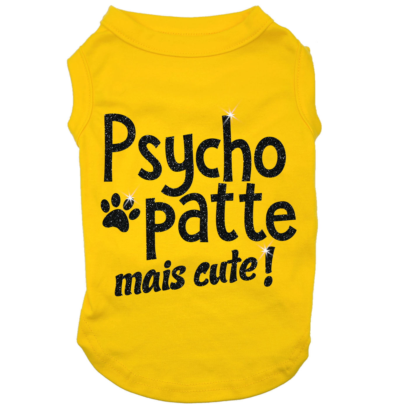 Psycho-patte mais cute, t-shirt pour chien