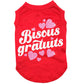 Bisous gratuits, t-shirt pour chien