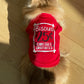 Bisous 25 sous, t-shirt pour chien