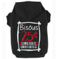 Bisous 25 sous, t-shirt pour chien