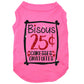 Bisous 25 sous, t-shirt pour chien