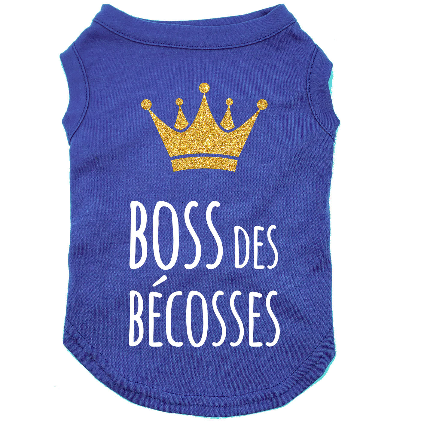 Boss des bécosses, t-shirt pour chien