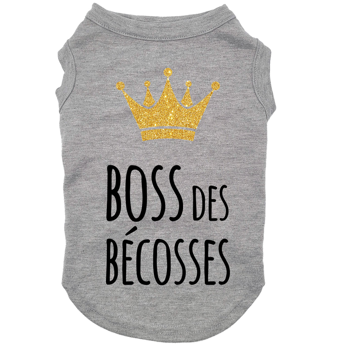 Boss des bécosses, t-shirt pour chien
