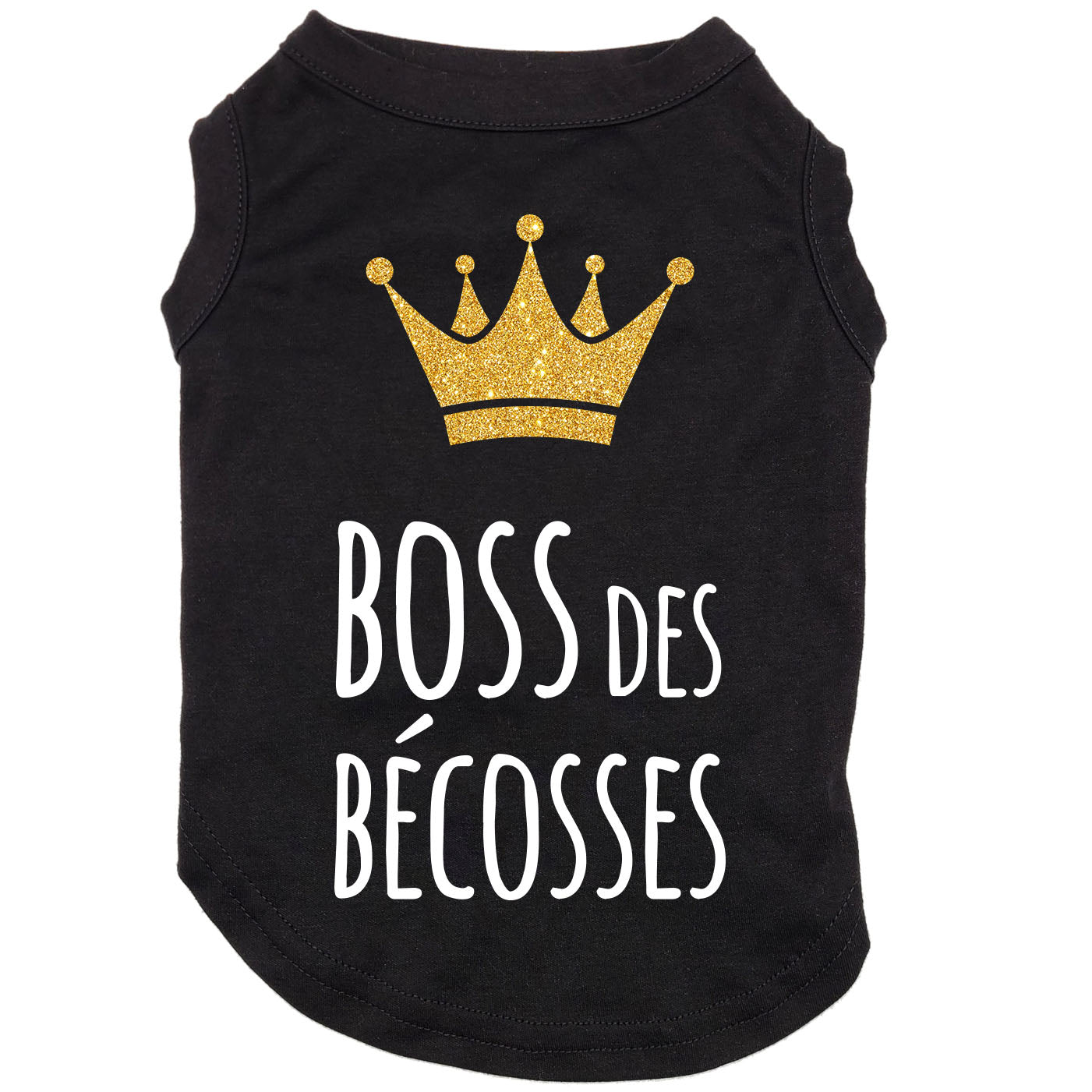 Boss des bécosses, t-shirt pour chien