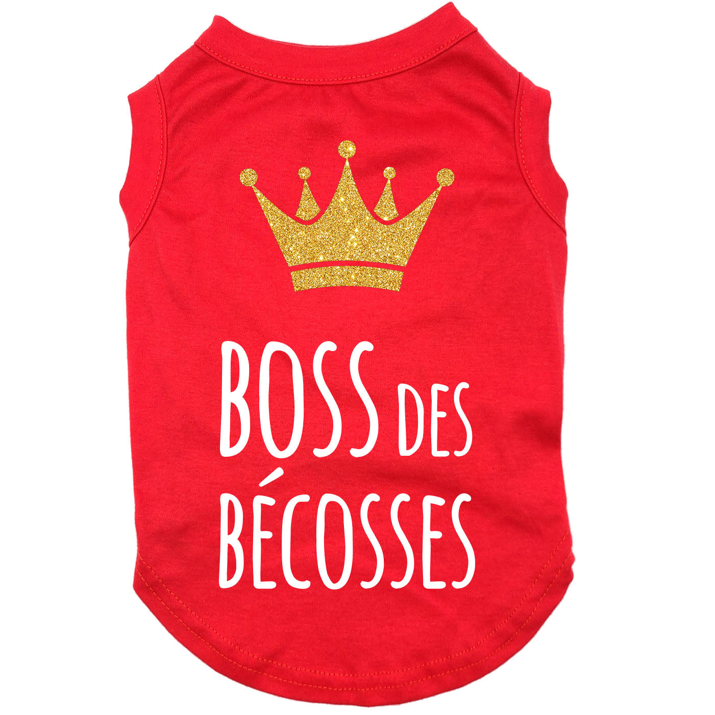 Boss des bécosses, t-shirt pour chien