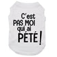 C'est pas moi qui ai pété, t-shirt pour chien