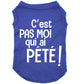 C'est pas moi qui ai pété, t-shirt pour chien