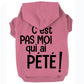 C'est pas moi qui ai pété, t-shirt pour chien