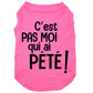 C'est pas moi qui ai pété, t-shirt pour chien