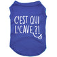 C'est qui l'cave, t-shirt pour chien