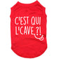 C'est qui l'cave, t-shirt pour chien
