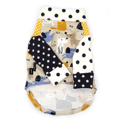 Gilet Pitou à pois, pour chien