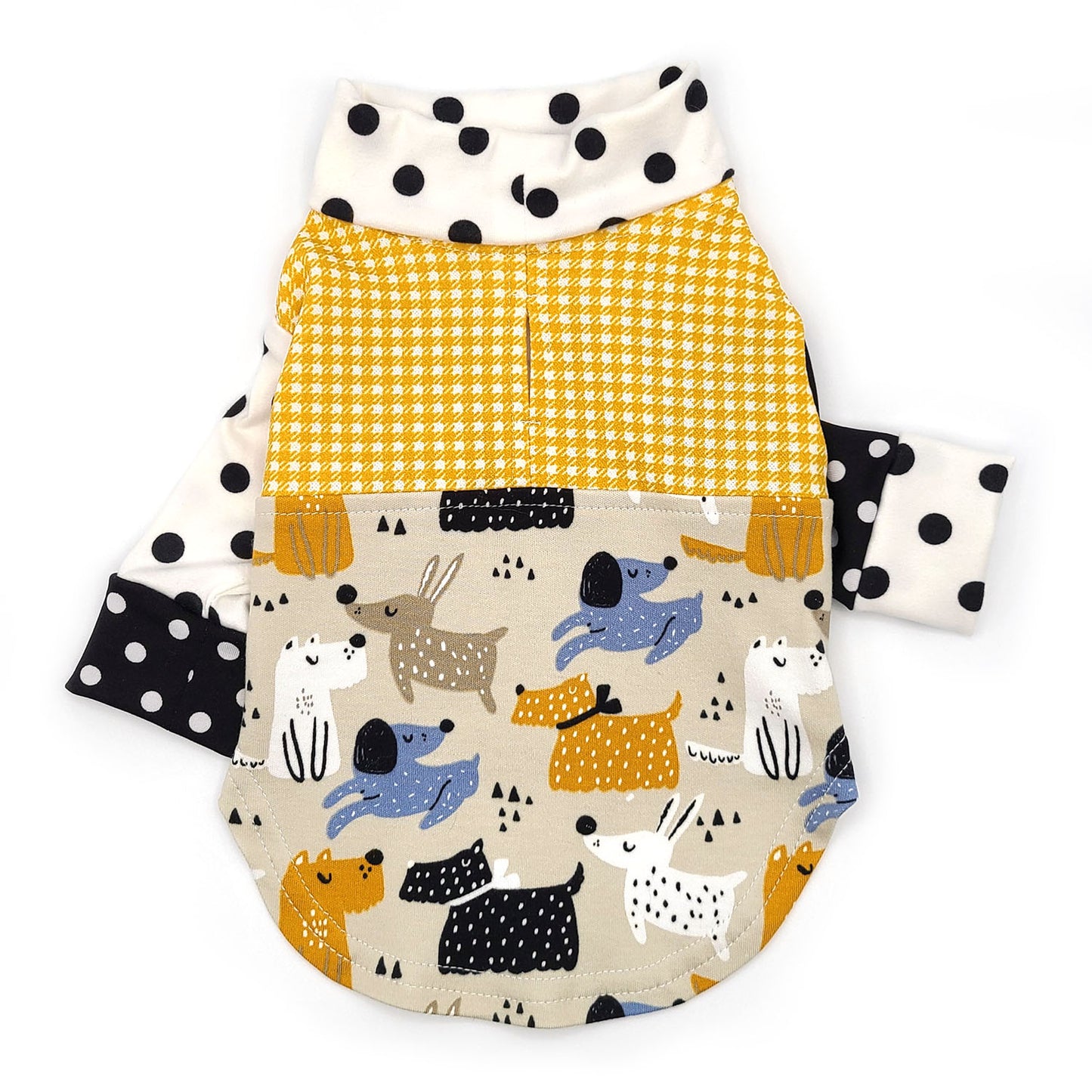 Gilet Pitou à pois, pour chien