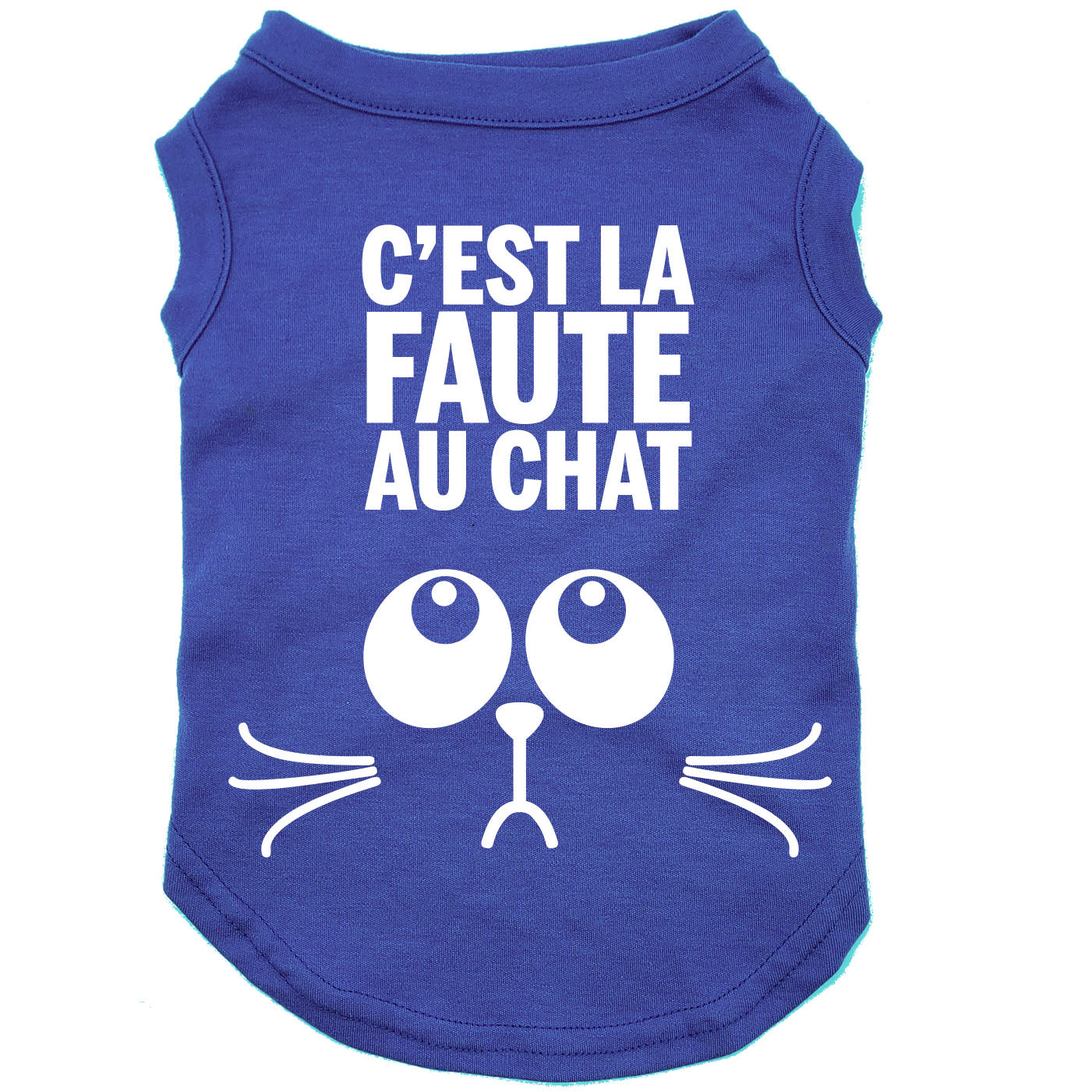 C'est la faute au chat, Glow in the dark, t-shirt pour chien