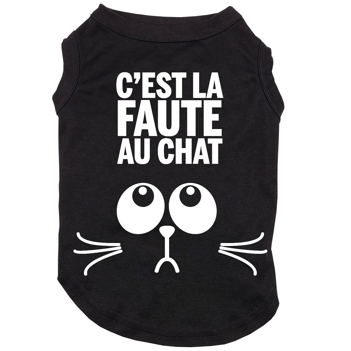 C'est la faute au chat, Glow in the dark, t-shirt pour chien
