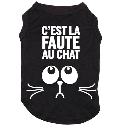 C'est la faute au chat, Glow in the dark, t-shirt pour chien