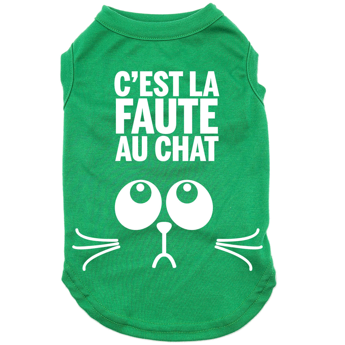 C'est la faute au chat, Glow in the dark, t-shirt pour chien