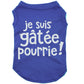 Je suis gâtée pourrie, t-shirt pour chien
