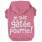 Je suis gâtée pourrie, t-shirt pour chien
