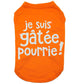 Je suis gâtée pourrie, t-shirt pour chien