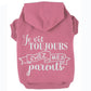 Je vis toujours chez mes parents, t-shirt pour chien