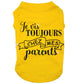 Je vis toujours chez mes parents, t-shirt pour chien