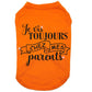 Je vis toujours chez mes parents, t-shirt pour chien
