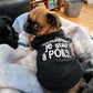 Normalement je suis à poils, t-shirt pour chien