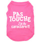 Pas touche, j'ai du caractère, t-shirt pour chien