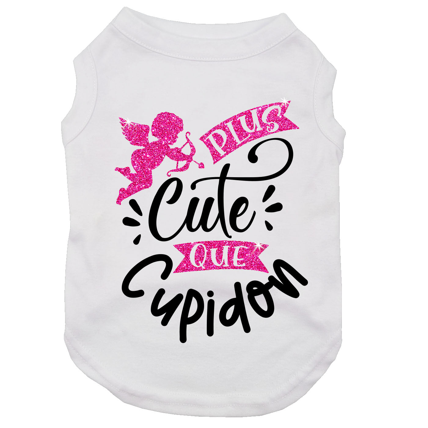 Plus cute que Cupidon, t-shirt pour chien