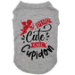 Plus cute que Cupidon, t-shirt pour chien