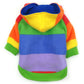 Blouson arc-en-ciel, pour chien