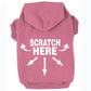Scratch here, dog t-shirt