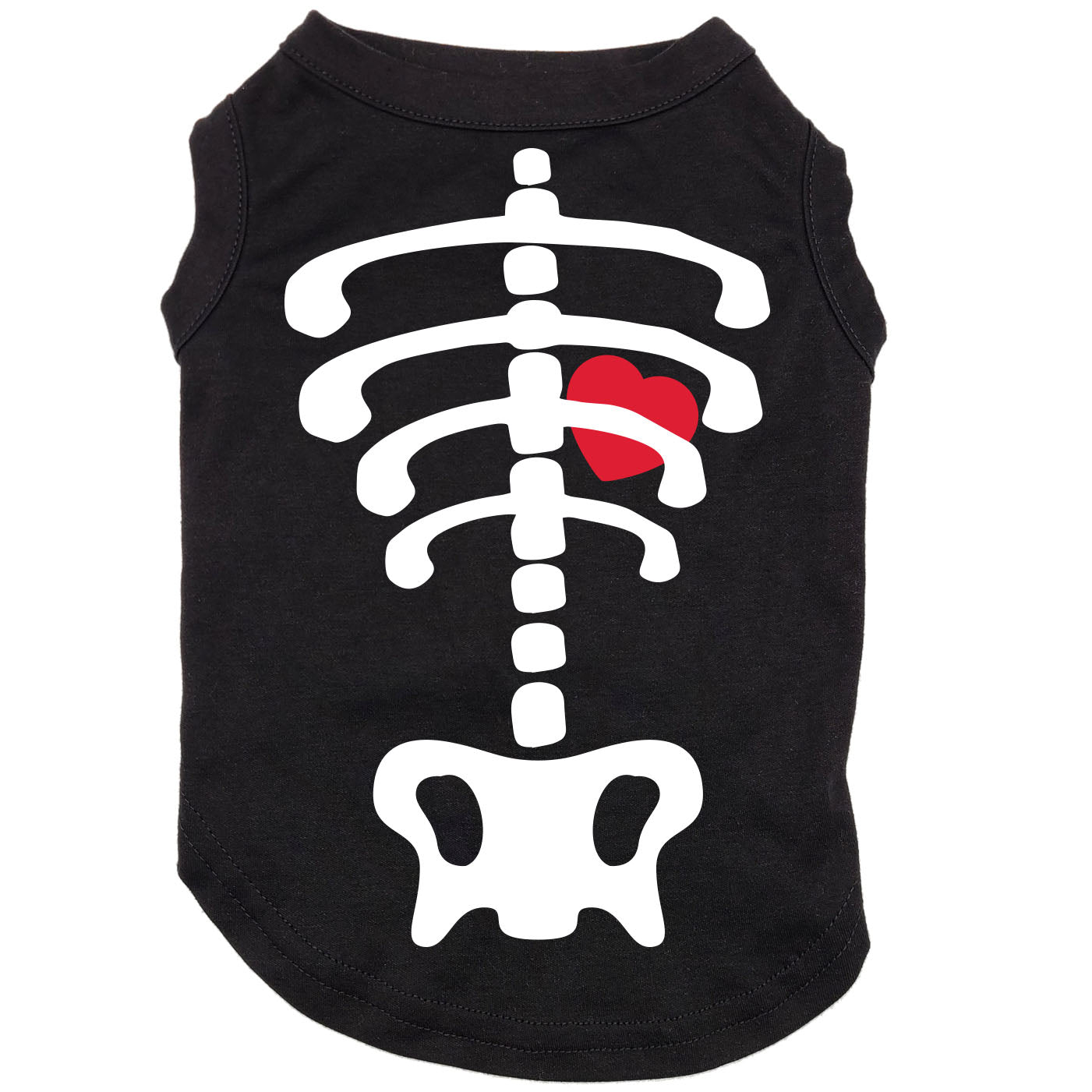 Squelette, Glow in the dark, t-shirt pour chien