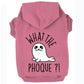 What the phoque, t-shirt pour chien